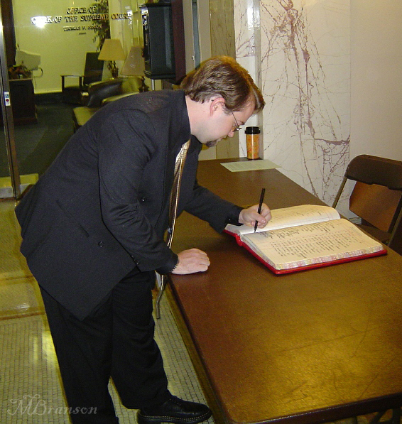 Signing the Roll of Attorneys